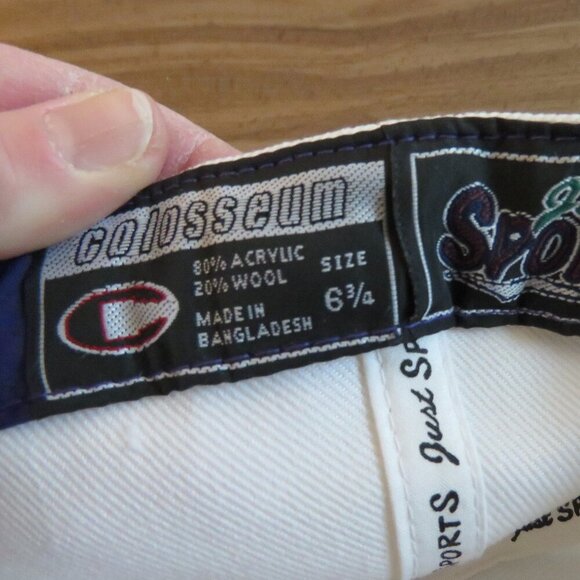 COLOSSEUM JUST SPORTS Washington Huskies Wool Blend Fitted Cap *Player Signed* - Picture 8 of 9